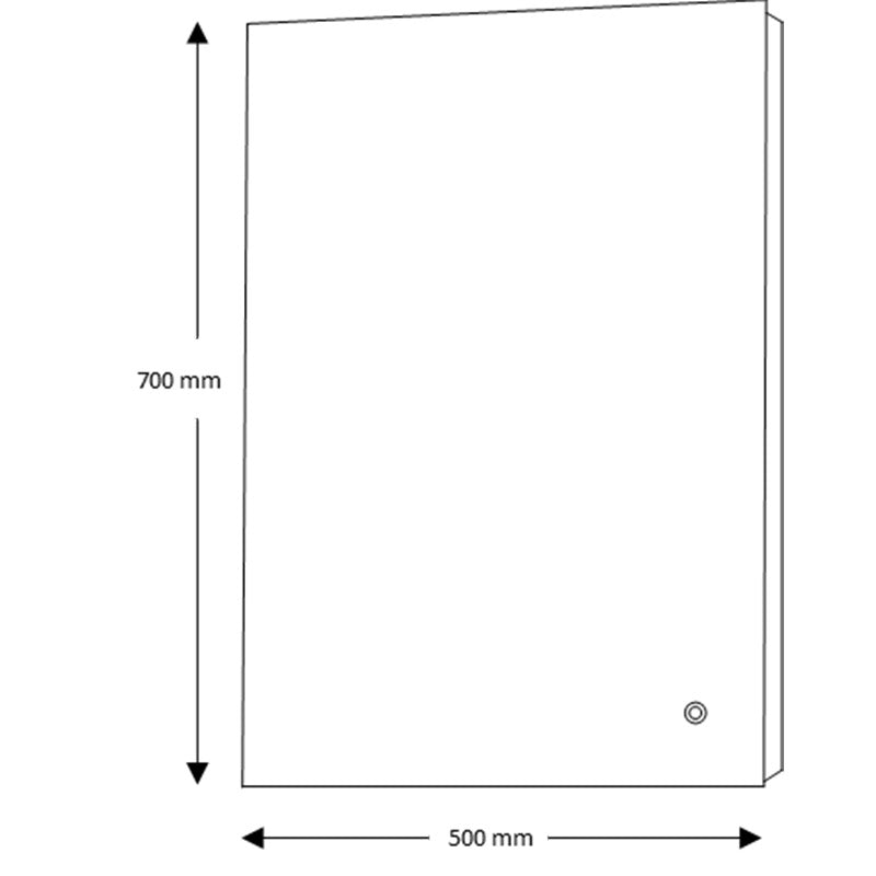 Tailored Bathrooms Noah LED Edge Touch Mirror w. Demist (3 sizes) - Brand New Bathrooms