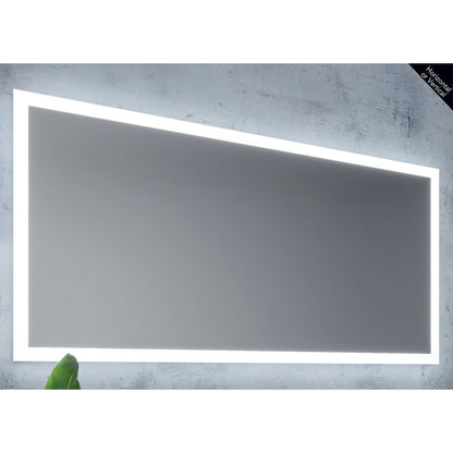 Tailored Bathrooms Noah LED Edge Touch Mirror w. Demist (3 sizes) - Brand New Bathrooms