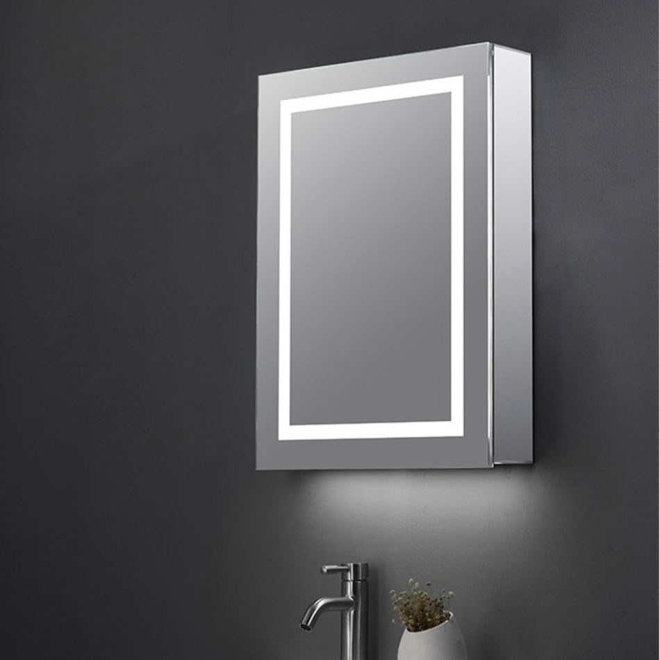Tailored Bathrooms Jemima Single Door LED 500mm Mirror Cabinet with Bluetooth & Shaver Socket (1 size)