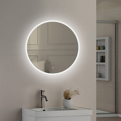 Tailored Bathrooms Lily Slimline LED Round Touch Mirror w. Demist & Colour Change (3 sizes) - Brand New Bathrooms