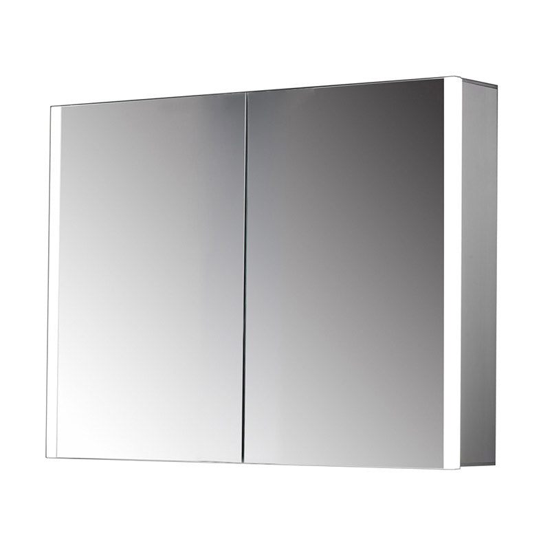 Tailored Bathrooms Beau Double Door 600mm Mirror Cabinet with LED Side Strips, Sensor Switch & Shave Socket (1 size)