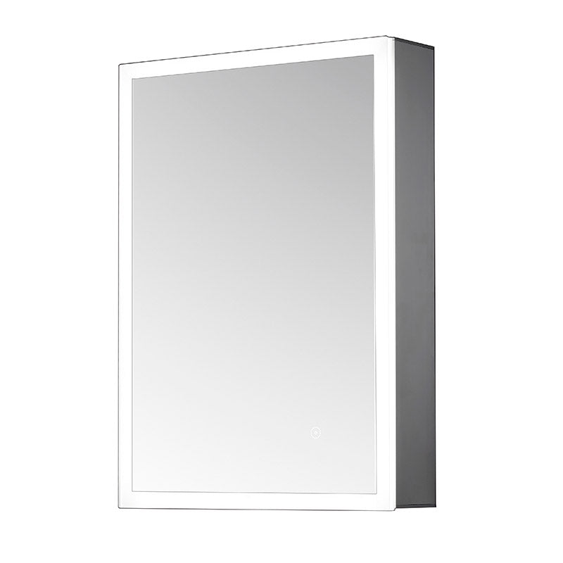 Tailored Bathrooms Ella Single Door Mirror Cabinet with LED Surround, Sensor Switch & Shave Socket (1 size) - Brand New Bathrooms