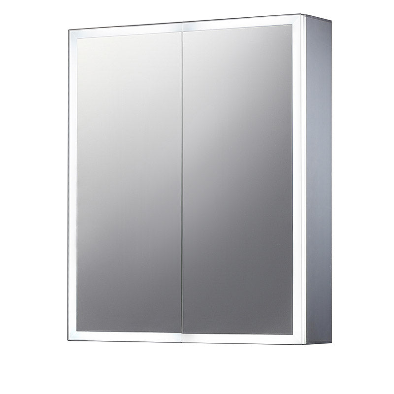 Tailored Bathrooms Bethany Double Door Mirror Cabinet with LED Surround, Sensor Switch & Shave Socket (1 size) - Brand New Bathrooms