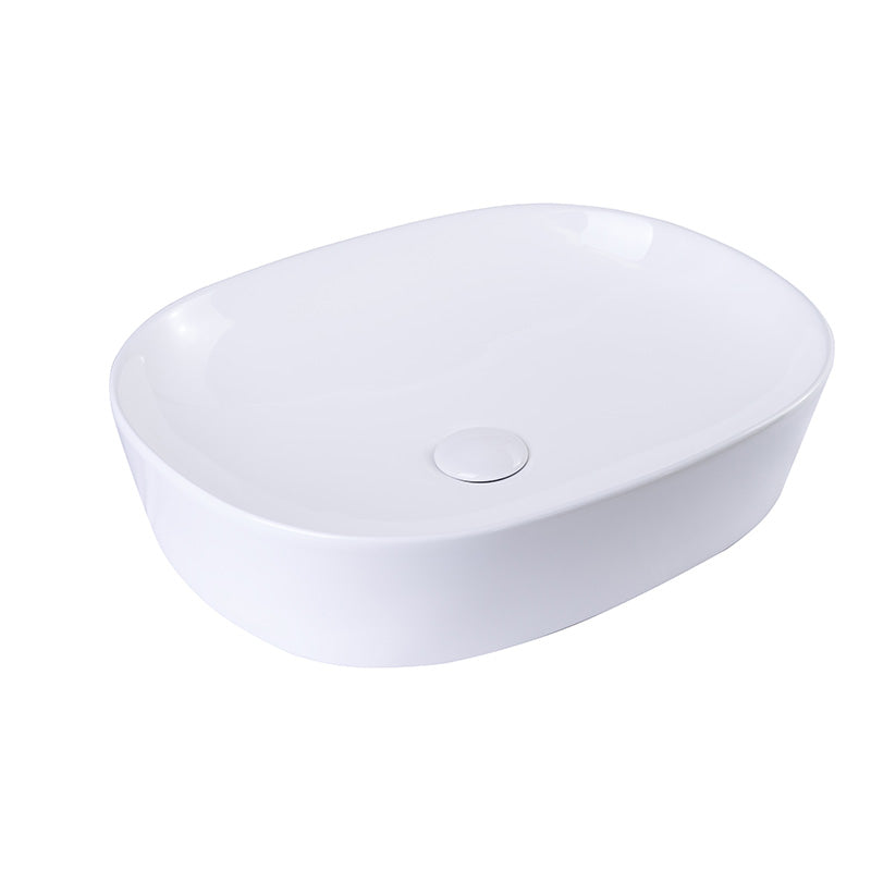 Tailored Bathrooms Lucca Counter Top Ceramic Basin (1 size, White) - Brand New Bathrooms