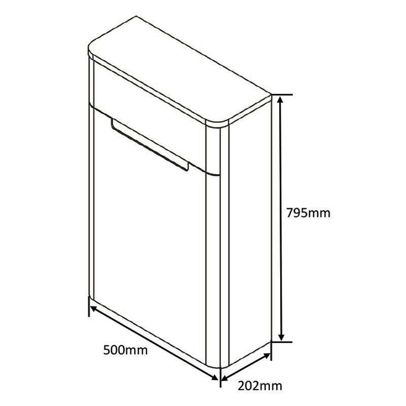 Tailored Bathrooms Monza WC Unit (1 size, 2 colours) - Brand New Bathrooms