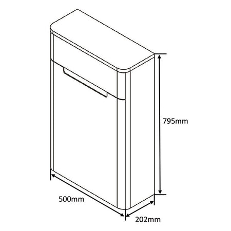 Tailored Bathrooms Monza WC Unit (1 size, 2 colours) - Brand New Bathrooms