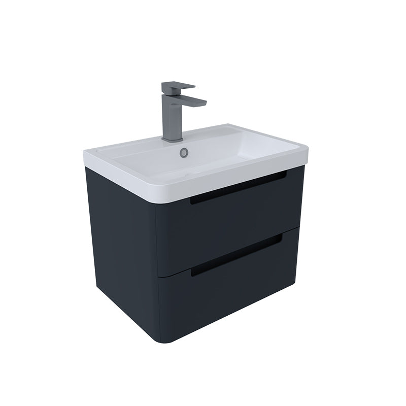 Tailored Bathrooms Monza Vanity Unit & Polymarble Basin (2 sizes, Shadow Grey) - Brand New Bathrooms