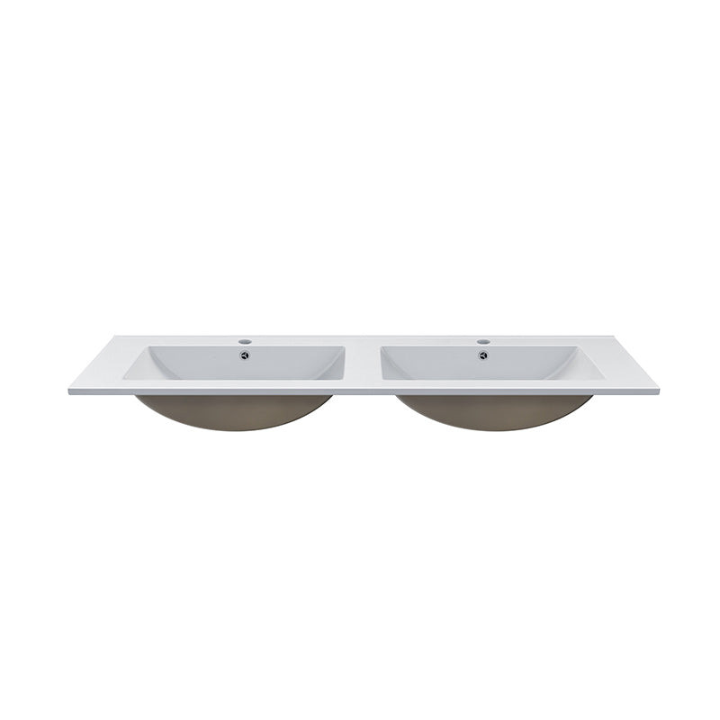 Tailored Bathrooms Turin Twin Ceramic Basin (1 size, White) - Brand New Bathrooms