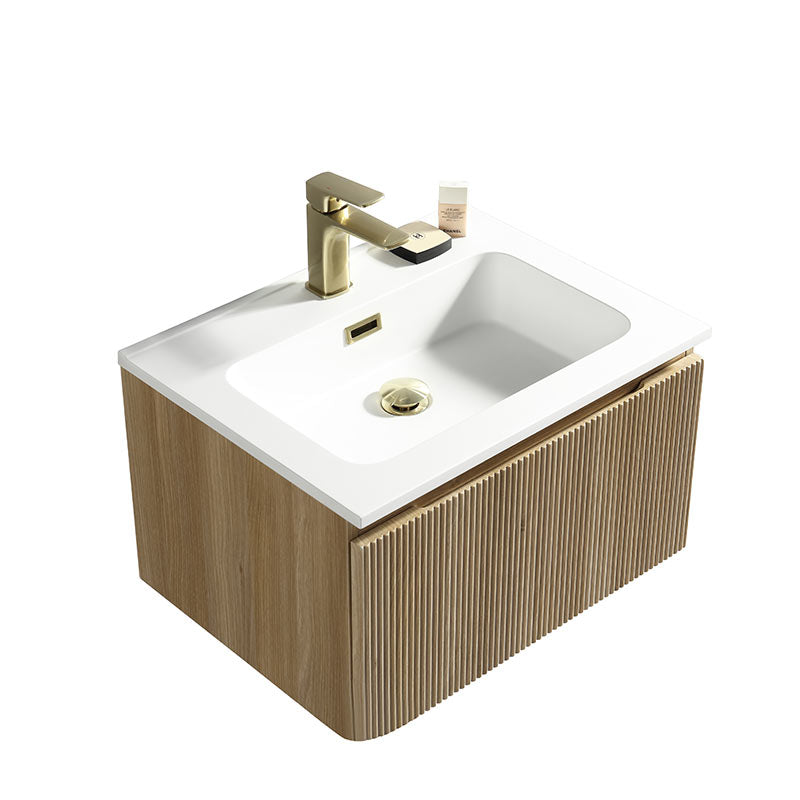 Tailored Bathrooms Flauto Wall Hung 600mm Vanity Unit & Polymarble Basin (1 size, 3 colours) - Brand New Bathrooms