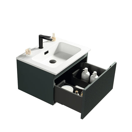 Tailored Bathrooms Flauto Wall Hung 600mm Vanity Unit & Polymarble Basin (1 size, 3 colours) - Brand New Bathrooms