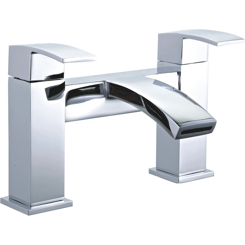 Tailored Bathrooms Brecon Modern Curve Bath Filler (1 size, Chrome) - Brand New Bathrooms