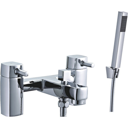 Tailored Bathrooms Newport Square Bath & Shower Mixer (1 size, Chrome) - Brand New Bathrooms