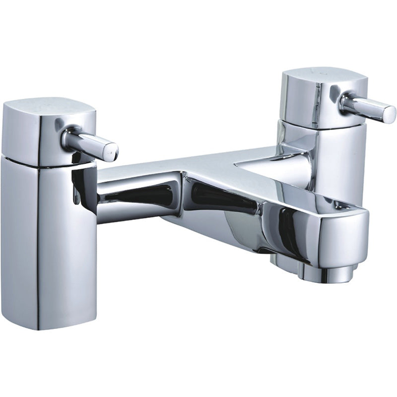 Tailored Bathrooms Newport Square Bath Filler (Chrome) - Brand New Bathrooms