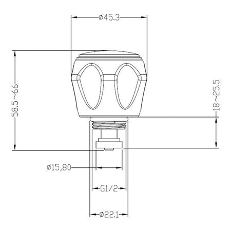 Tailored Bathrooms Plumb Essentials 1/2" Revivers (3 styles, Chrome) - Brand New Bathrooms