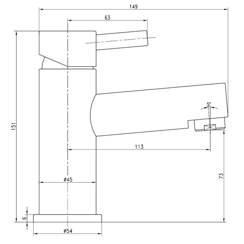 Tailored Bathrooms Harlech Mono Basin Mixer Tap & Waste (1 size, Chrome) - Brand New Bathrooms