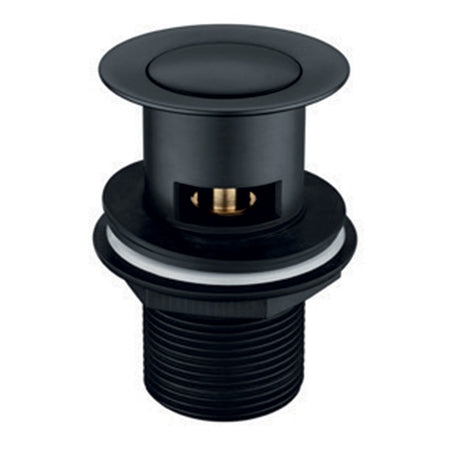 Tailored Bathrooms Orca Click Clack Slotted Basin Waste (Black) - Brand New Bathrooms