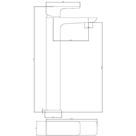 Tailored Bathrooms Swansea Freestanding Basin Mono Mixer Tap (Chrome) - Brand New Bathrooms