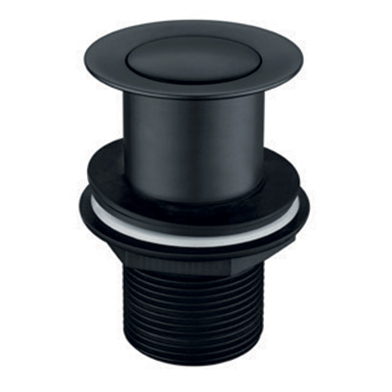 Tailored Bathrooms Click Clack Unslotted Basin Waste (Black) - Brand New Bathrooms