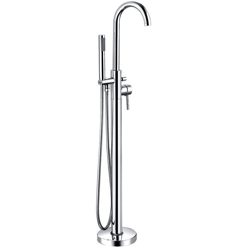 Tailored Bathrooms Harlech Floor Standing Bath Filler (1 size, Chrome) - Brand New Bathrooms