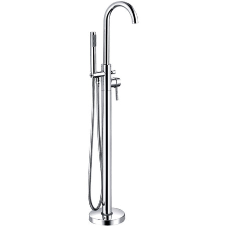 Tailored Bathrooms Harlech Floor Standing Bath Filler (1 size, Chrome) - Brand New Bathrooms