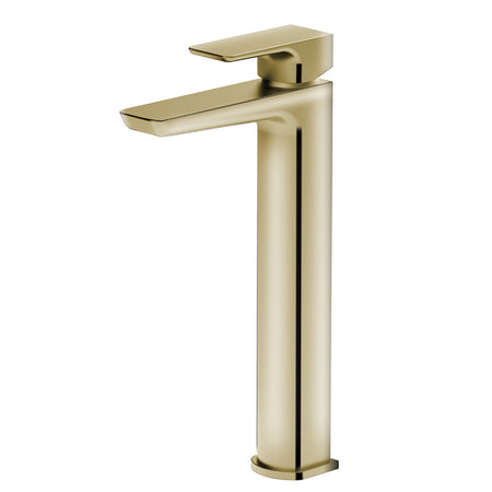 Tailored Bathrooms Swansea Freestanding Mono Mixer Tap (1 size, Brushed Brass) - Brand New Bathrooms