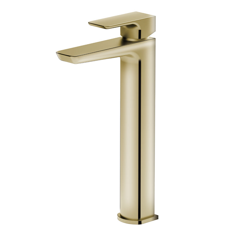 Tailored Bathrooms Swansea Freestanding Mono Mixer Tap (1 size, Brushed Brass) - Brand New Bathrooms