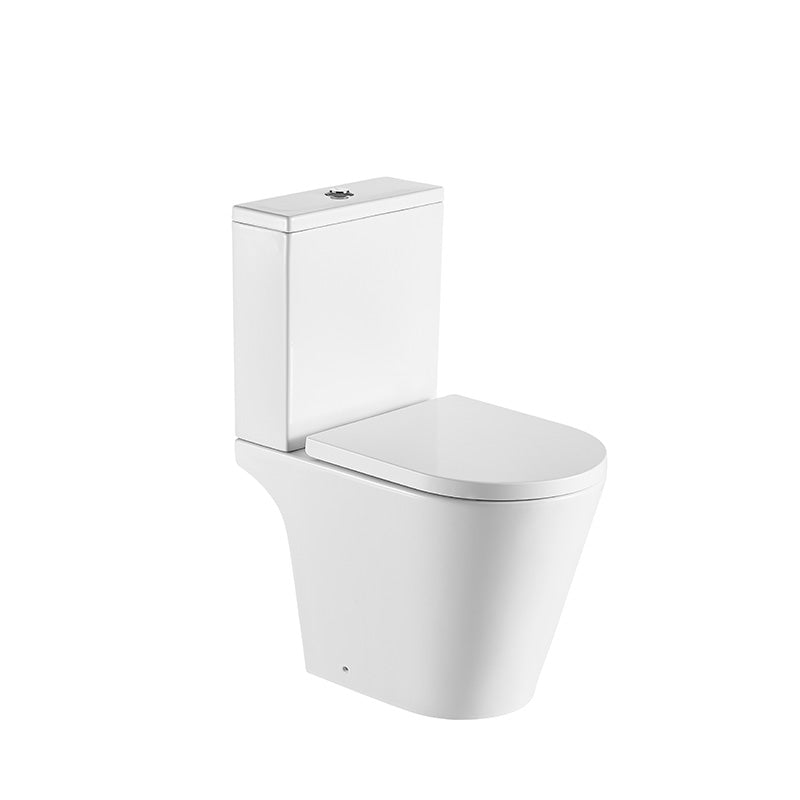 Tailored Bathrooms Ferrara Rimless Comfort Height Toilet Set, including Cistern, Pan, Seat and Fittings (1 size, White) - Brand New Bathrooms