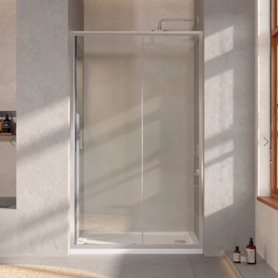 Tailored Bathrooms Sliding Shower Door (4 sizes, 3 colours)