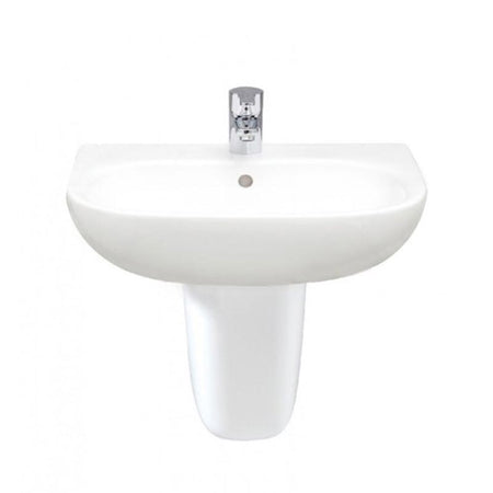 RAK Ceramics Tonique Half Pedestal for Basin (1 size, White) - Brand New Bathrooms
