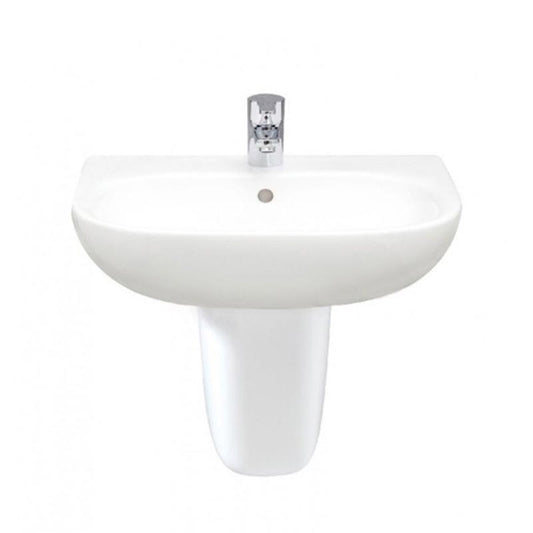 RAK Ceramics Tonique Half Pedestal for Basin (1 size, White) - Brand New Bathrooms
