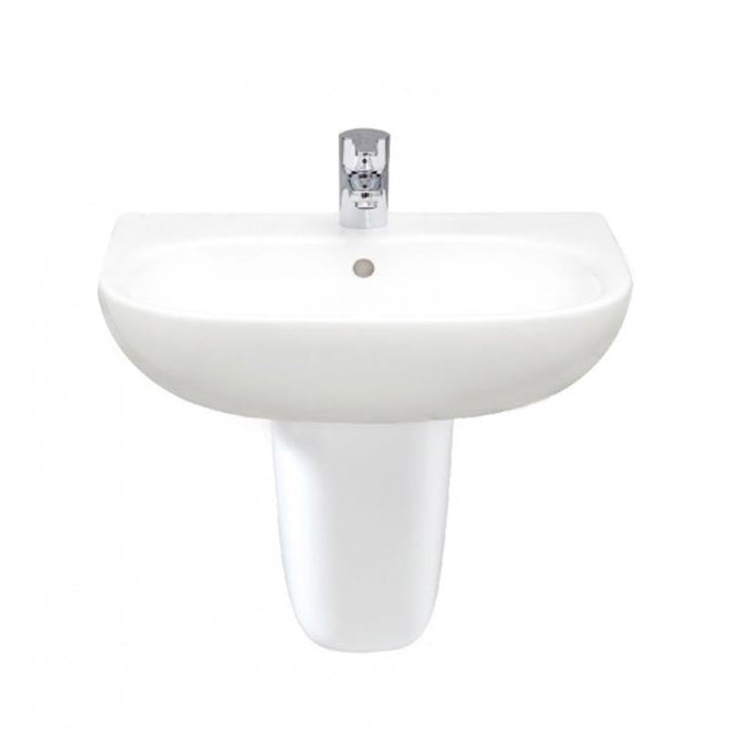 RAK Ceramics Tonique Half Pedestal for Basin (1 size, White) - Brand New Bathrooms