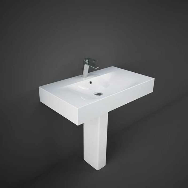 RAK Ceramics tonique small pedestal for Basin (1 size, White) - Brand New Bathrooms