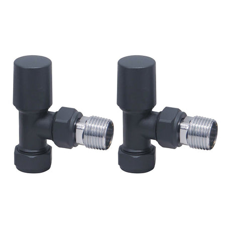 Scudo Towel Rail Valves Angled (Pair) (8 Variants) - Brand New Bathrooms
