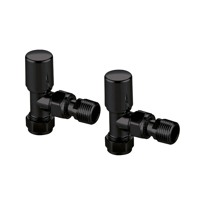 Scudo Towel Rail Valves Angled (Pair) (8 Variants) - Brand New Bathrooms