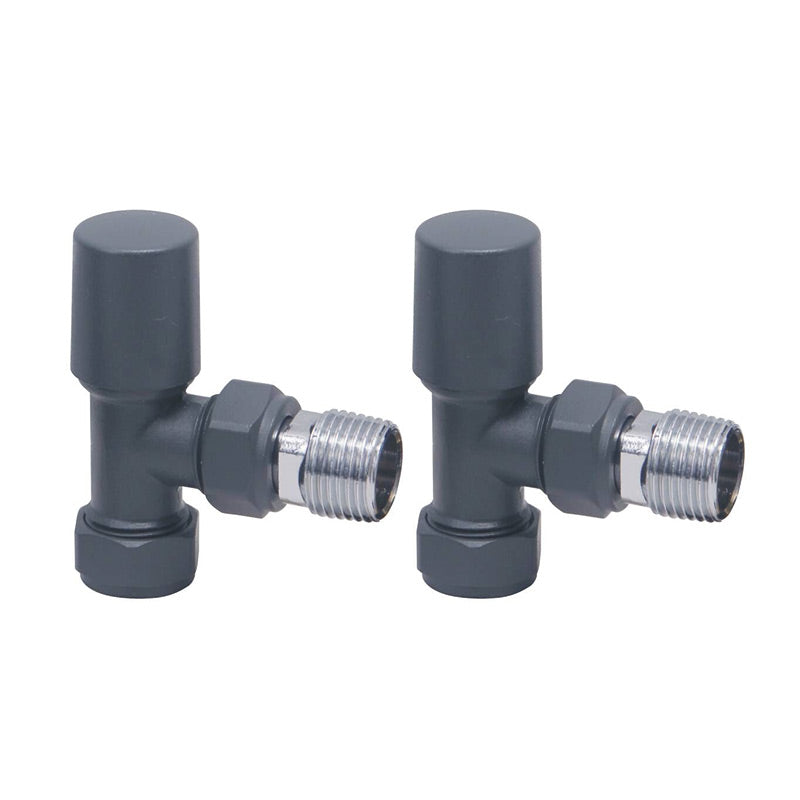 Scudo Towel Rail Valves Angled (Pair) (8 Variants) - Brand New Bathrooms