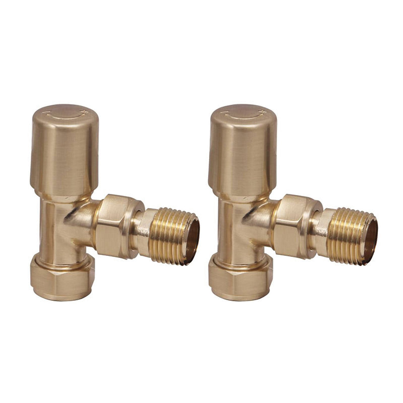 Scudo Towel Rail Valves Angled (Pair) (8 Variants) - Brand New Bathrooms