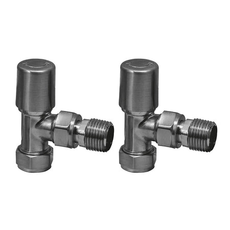 Scudo Towel Rail Valves Angled (Pair) (8 Variants) - Brand New Bathrooms