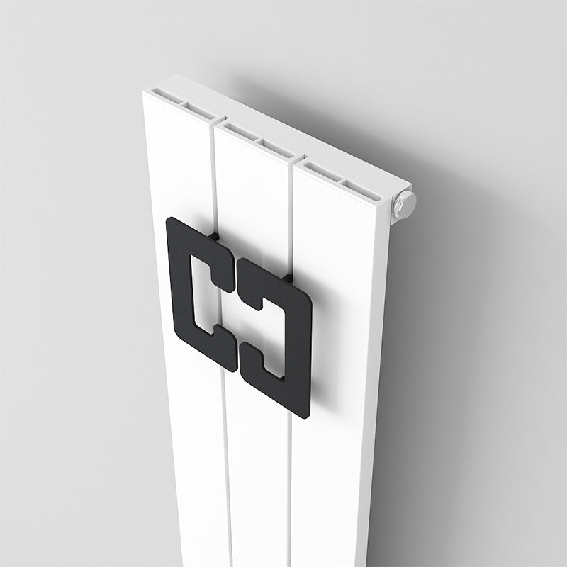 Carisa Twins Towel Holder (Pair) (1 size, Black) - Brand New Bathrooms