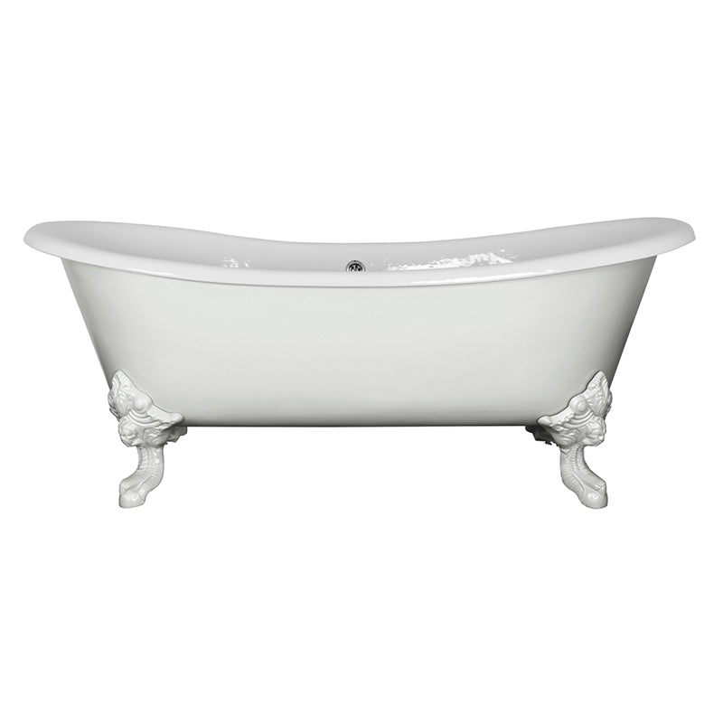Hurlingham Tebb Double Ended Cast Iron Clawfoot Bathtub (1 size, any colour) - Brand New Bathrooms