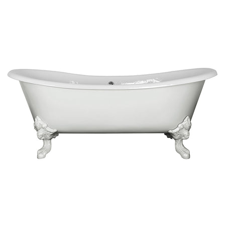 Hurlingham Tebb Double Ended Cast Iron Clawfoot Bathtub (1 size, any colour) - Brand New Bathrooms