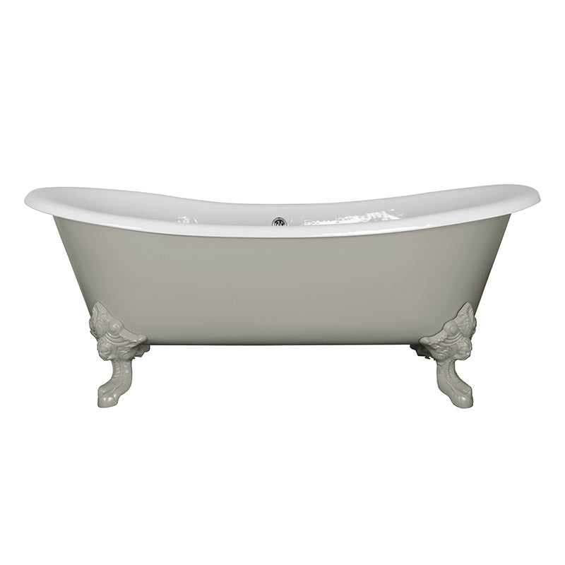 Hurlingham Tebb Double Ended Cast Iron Clawfoot Bathtub (1 size, any colour) - Brand New Bathrooms