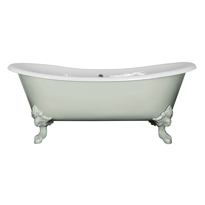 Hurlingham Tebb Double Ended Cast Iron Clawfoot Bathtub (1 size, any colour) - Brand New Bathrooms