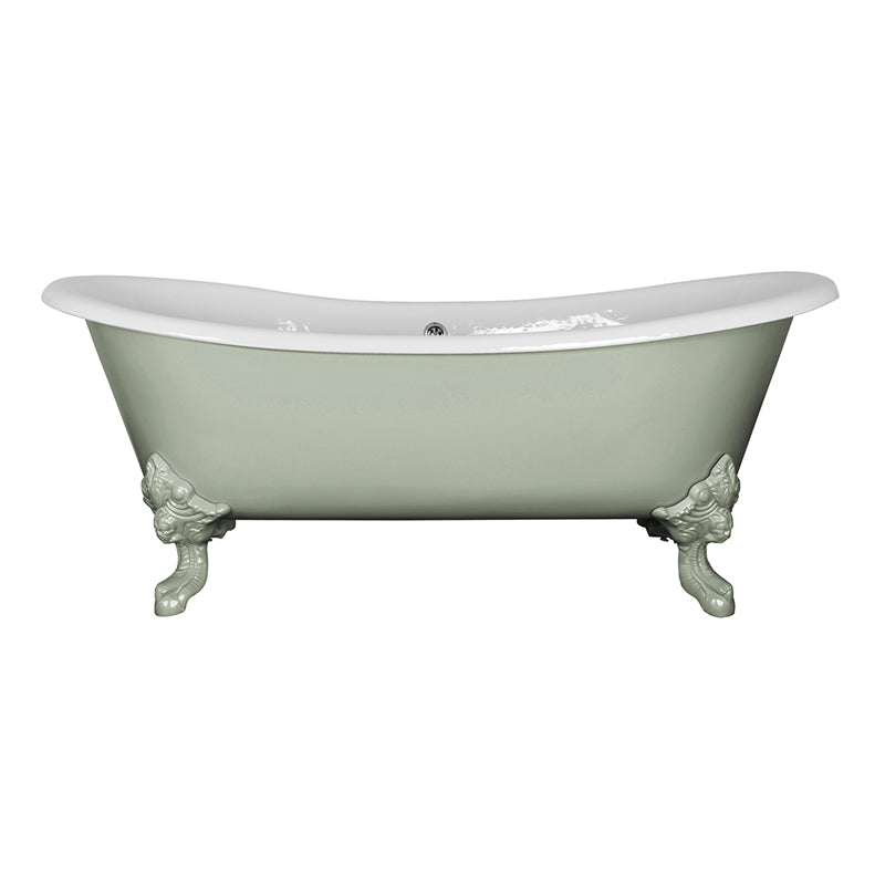Hurlingham Tebb Double Ended Cast Iron Clawfoot Bathtub (1 size, any colour) - Brand New Bathrooms