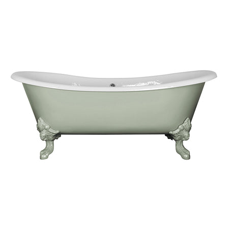 Hurlingham Tebb Double Ended Cast Iron Clawfoot Bathtub (1 size, any colour) - Brand New Bathrooms