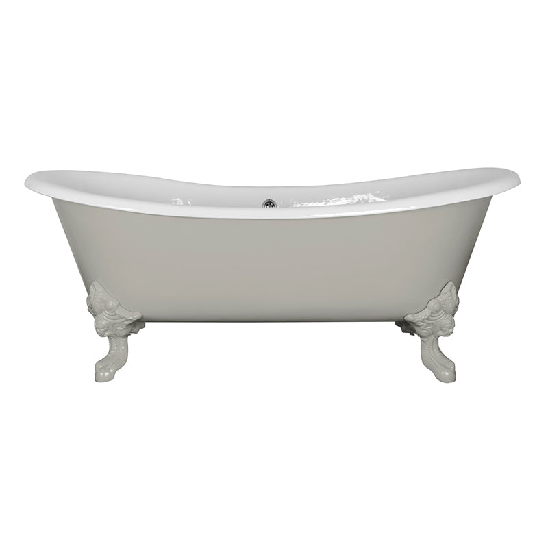 Hurlingham Tebb Double Ended Cast Iron Clawfoot Bathtub (1 size, any colour) - Brand New Bathrooms