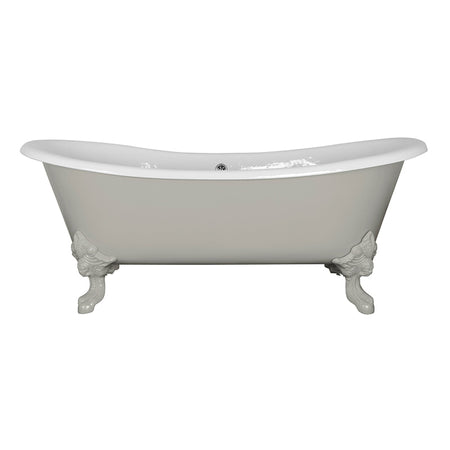 Hurlingham Tebb Double Ended Cast Iron Clawfoot Bathtub (1 size, any colour) - Brand New Bathrooms