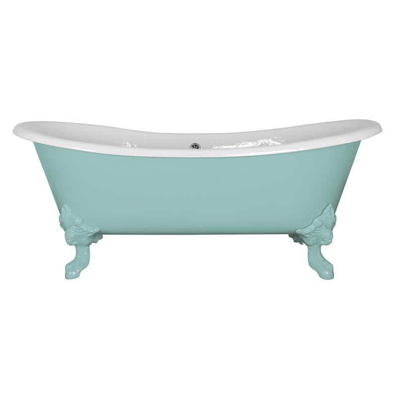 Hurlingham Tebb Double Ended Cast Iron Clawfoot Bathtub (1 size, any colour) - Brand New Bathrooms