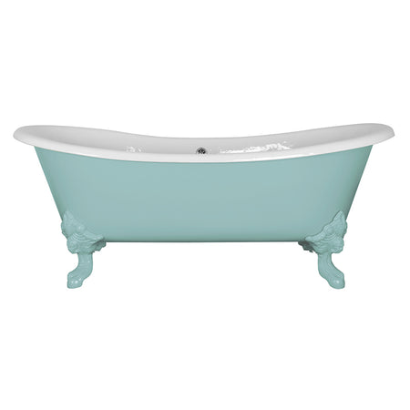 Hurlingham Tebb Double Ended Cast Iron Clawfoot Bathtub (1 size, any colour) - Brand New Bathrooms