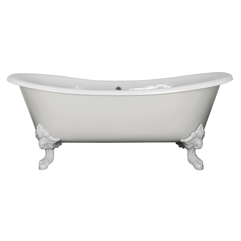 Hurlingham Tebb Double Ended Cast Iron Clawfoot Bathtub (1 size, any colour) - Brand New Bathrooms
