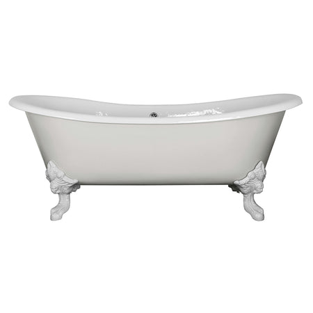 Hurlingham Tebb Double Ended Cast Iron Clawfoot Bathtub (1 size, any colour) - Brand New Bathrooms